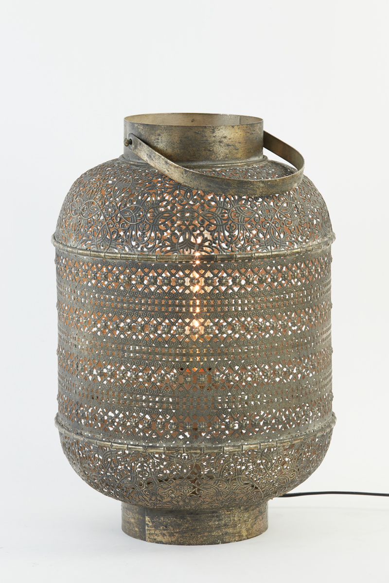 Lampe de table lanterne orientale dorée Light & Living Udupi – Image 8