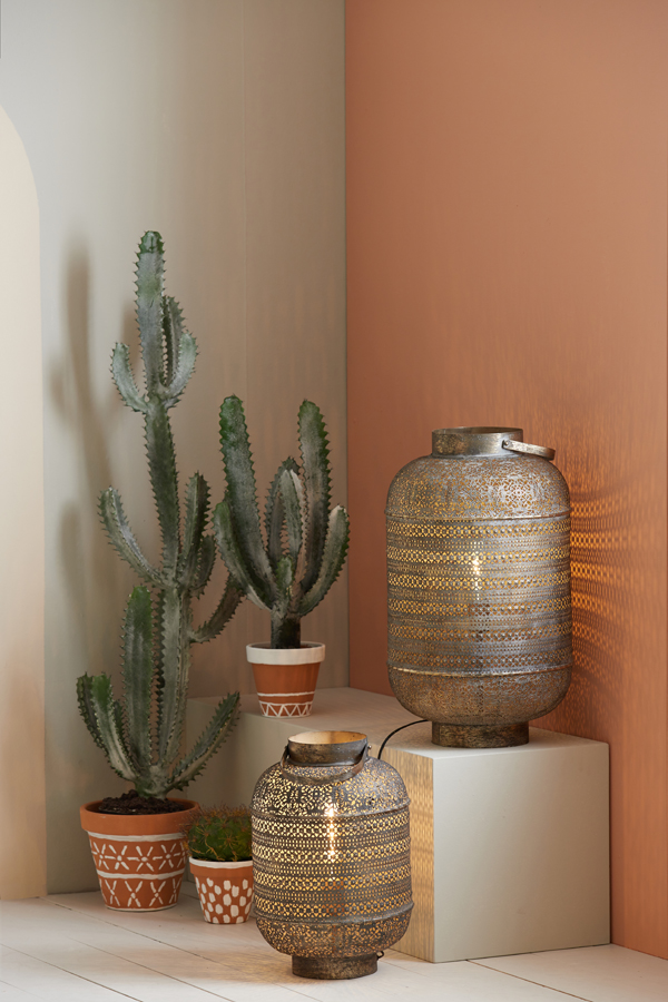 Lampe de table lanterne orientale dorée Light & Living Udupi – Image 9