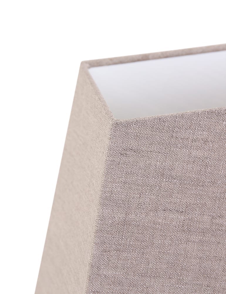 Abat-jour carré marron Light & Living Dark Linen 30cm – Image 3