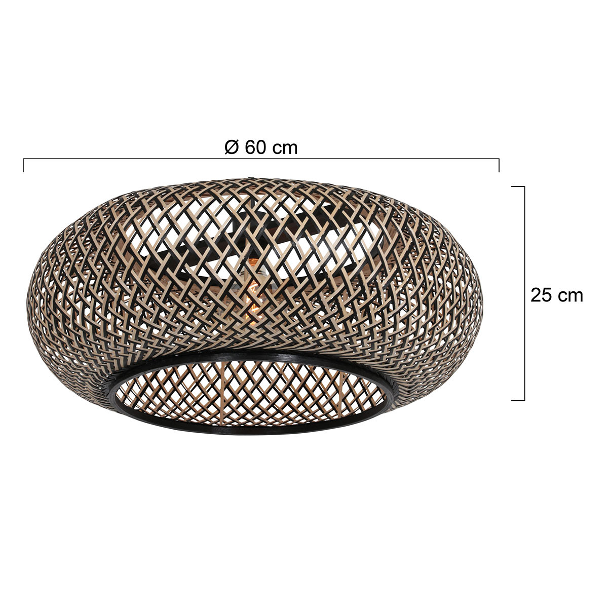 Abat-jour en bambou naturel bohémien Steinhauer – Image 4