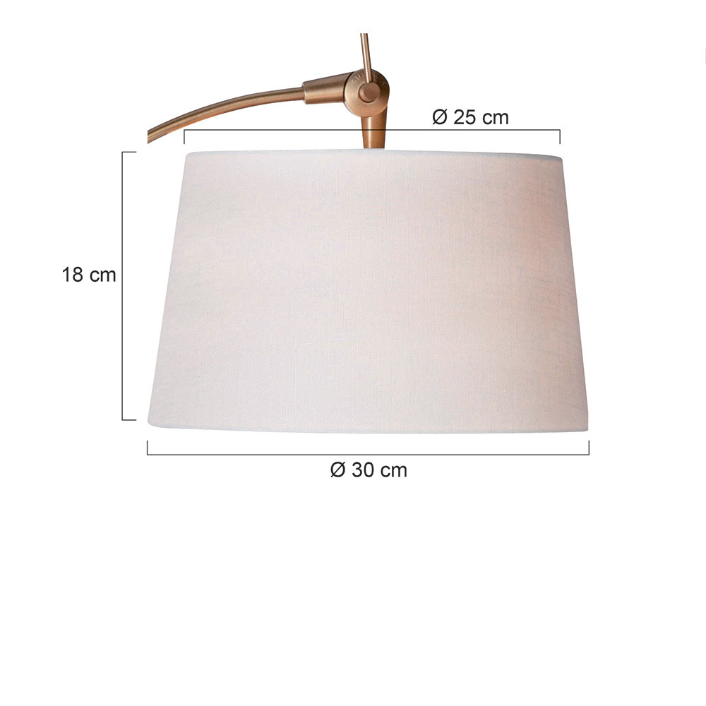 Abat-jour blanc en tissu moderne Steinhauer – Image 4