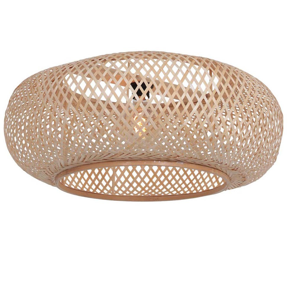 Abat-jour en bambou naturel bohémien Steinhauer – Image 2