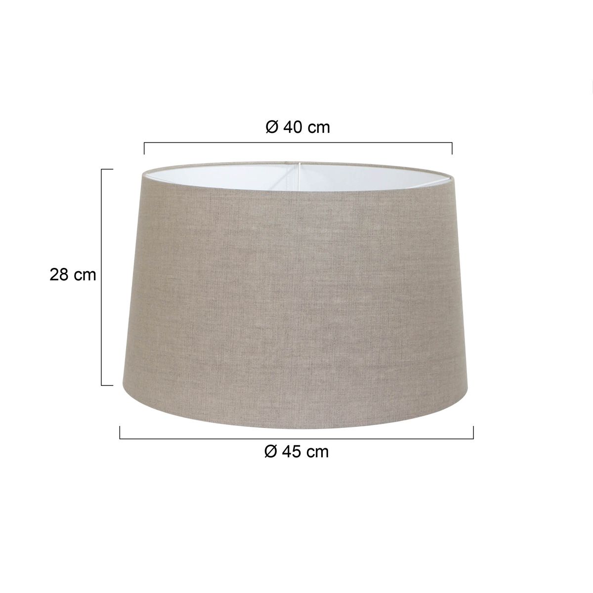 Abat-jour en tissu gris moderne Steinhauer – Image 4