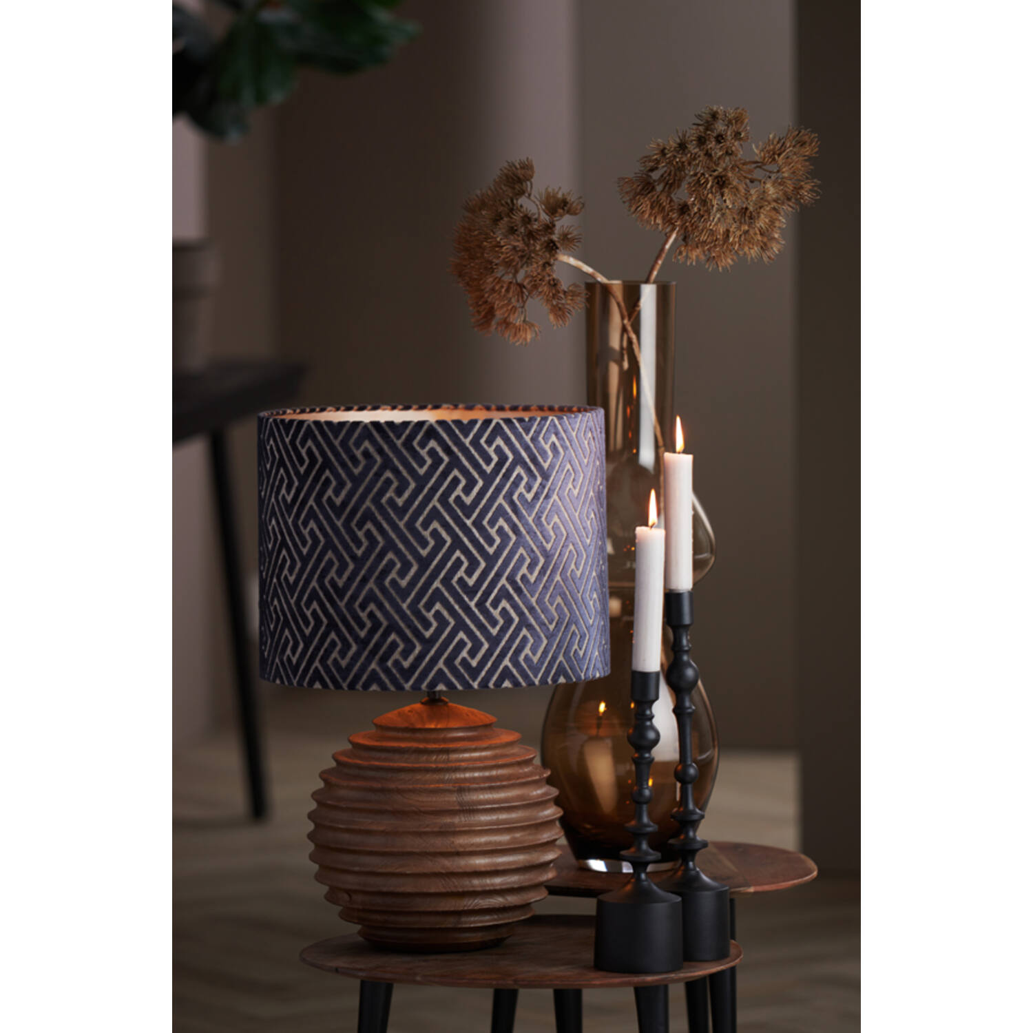 Abat-jour exclusif bleu Light & Living Maze – Image 3