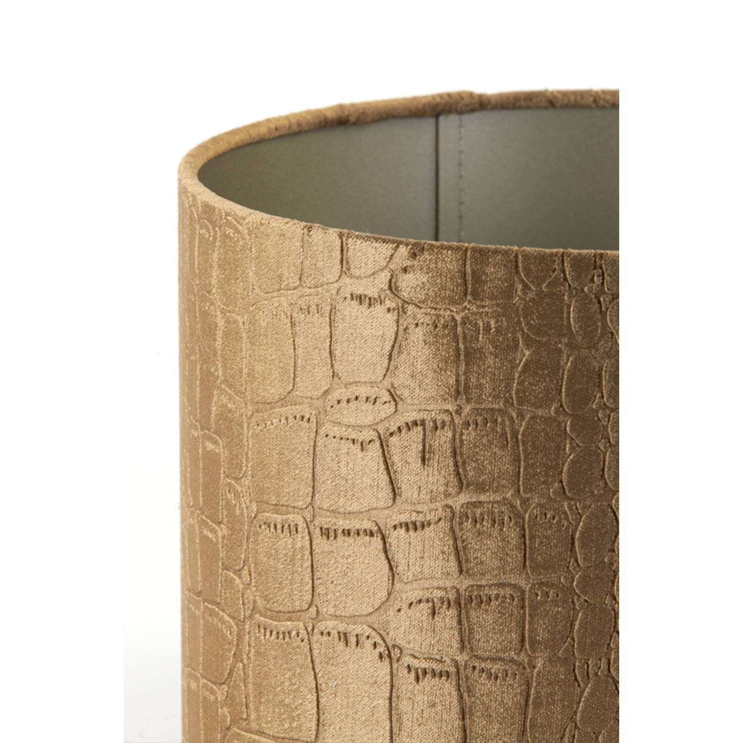 Abat-jour brun effet peau de crocodile Light & Living Praya – Image 4