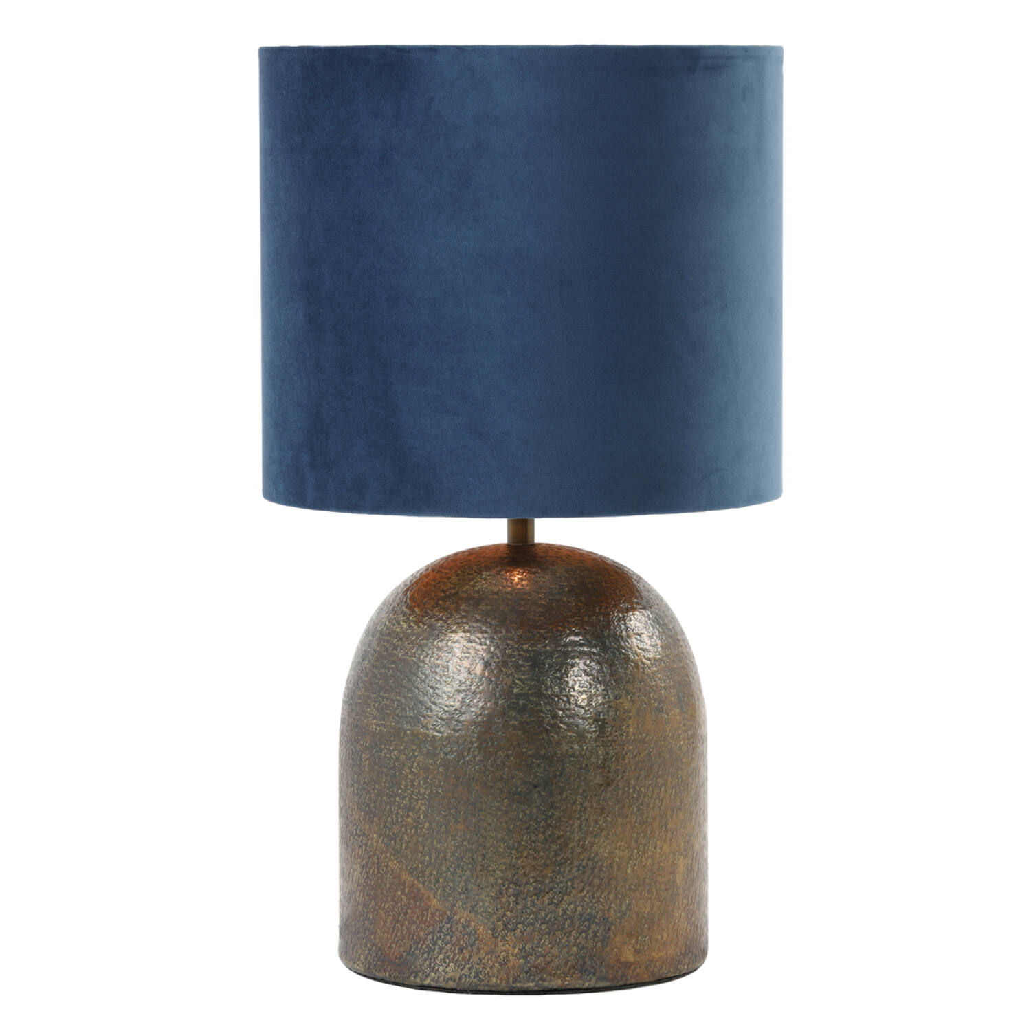Abat-jour rétro rond bleu Light & Living Velours – Image 4