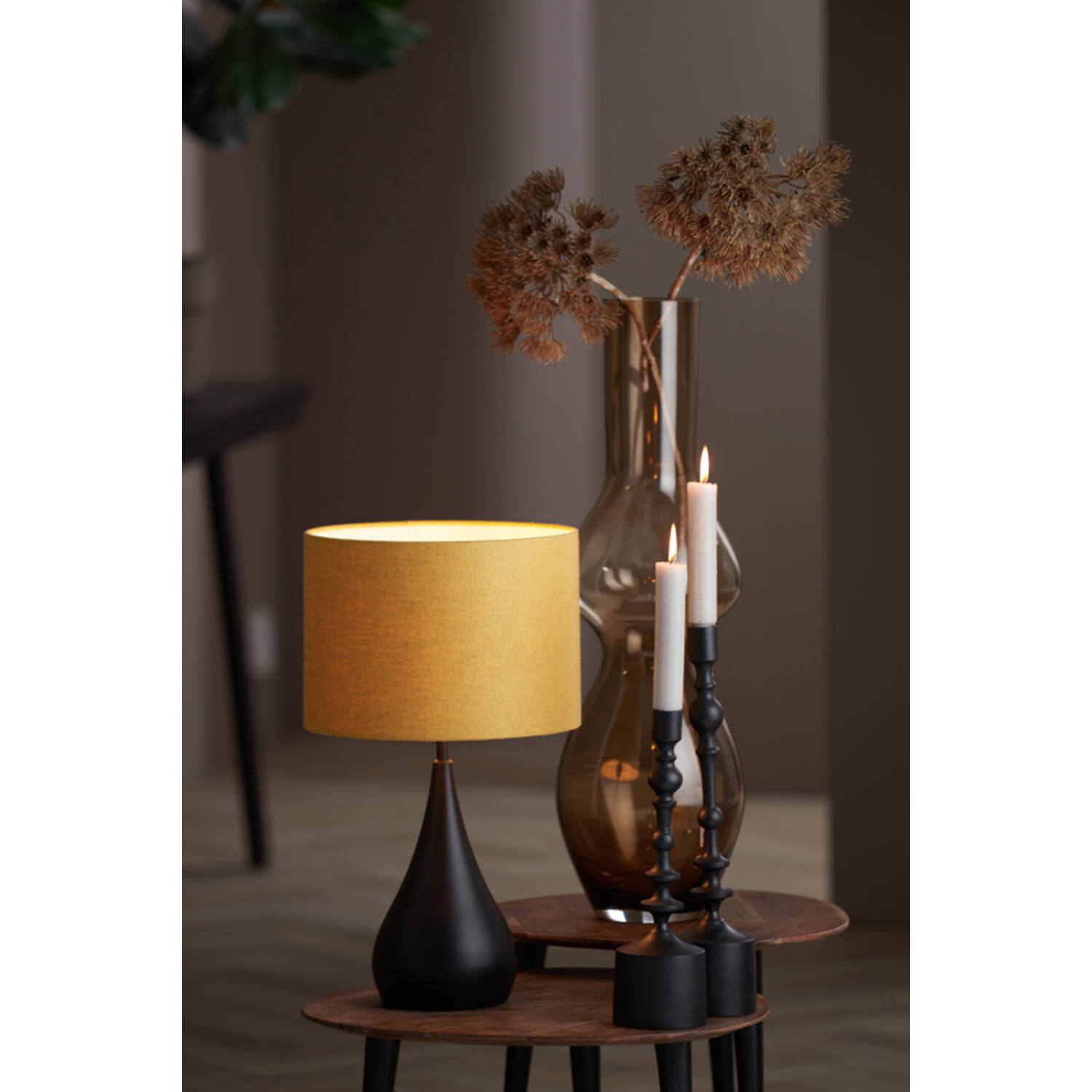 Abat-jour classique rond beige Light & Living Livigno – Image 3