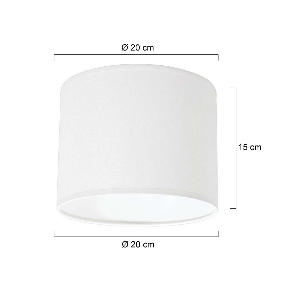 Abat-jour en tissu blanc moderne Steinhauer – Image 6