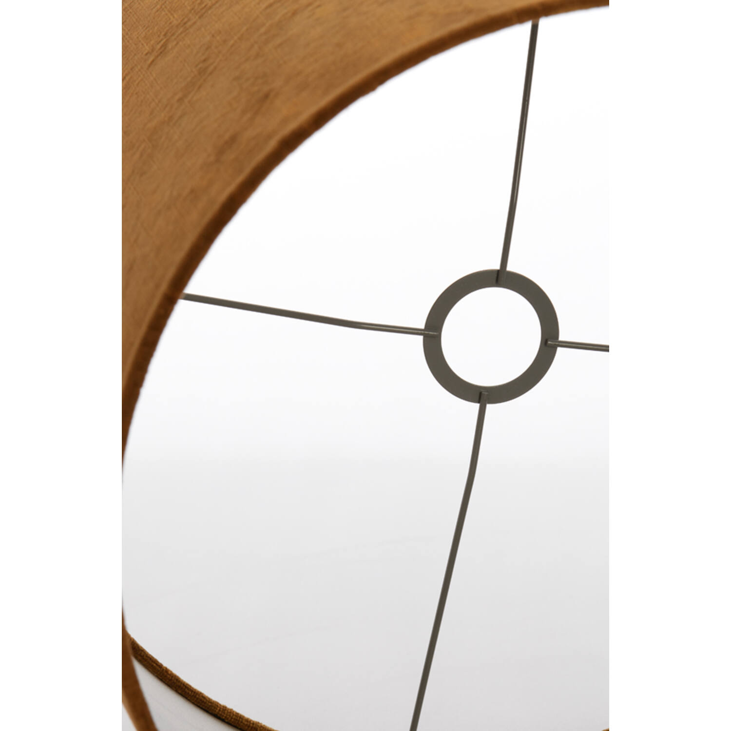 Abat-jour rétro rond jaune ocre Light & Living Gemstone – Image 7