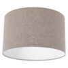 abat-jour-rond-tissu-lin-30-cm-steinhauer-prestige-chic-marron-k7396rs
