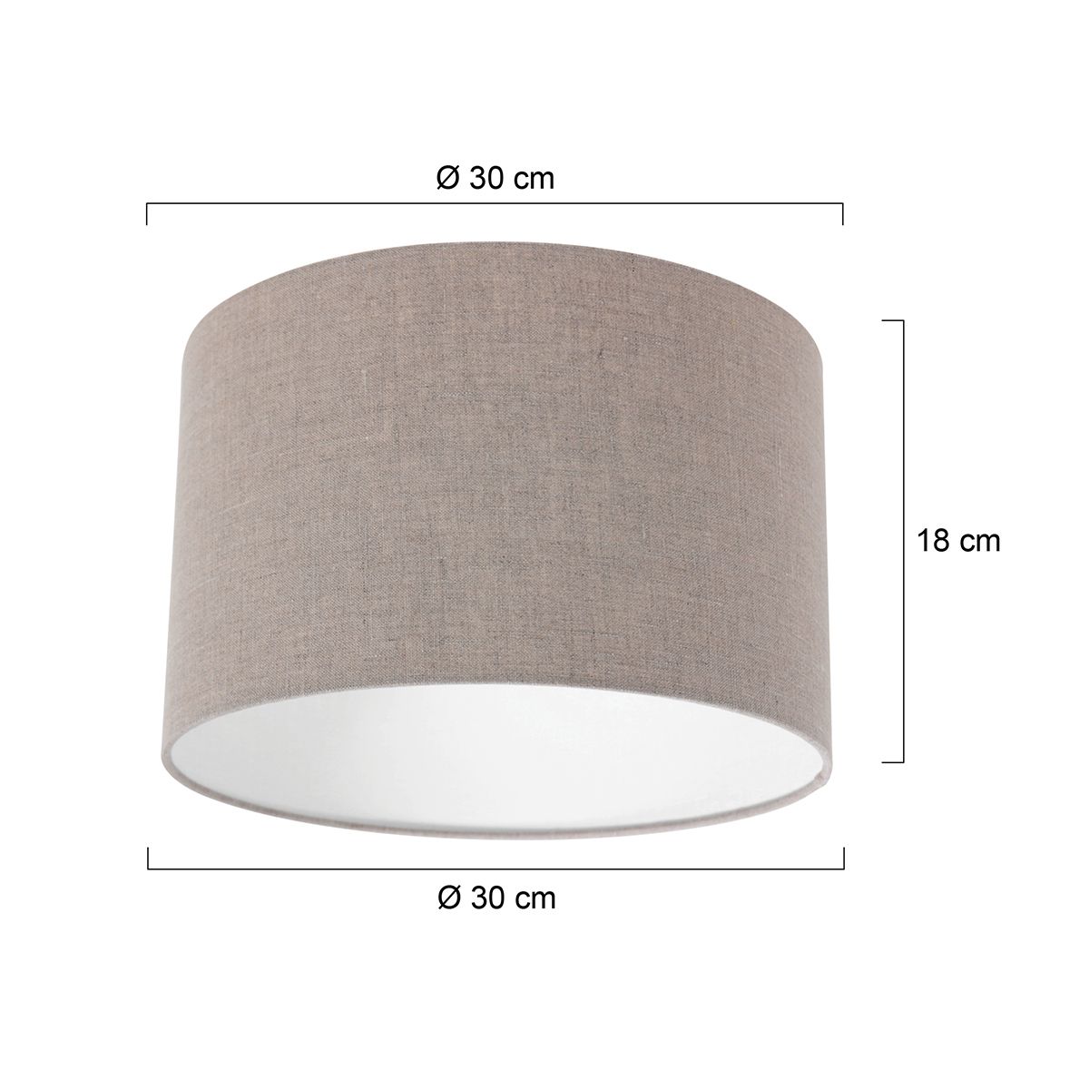 Abat-jour en velours gris moderne Steinhauer – Image 6