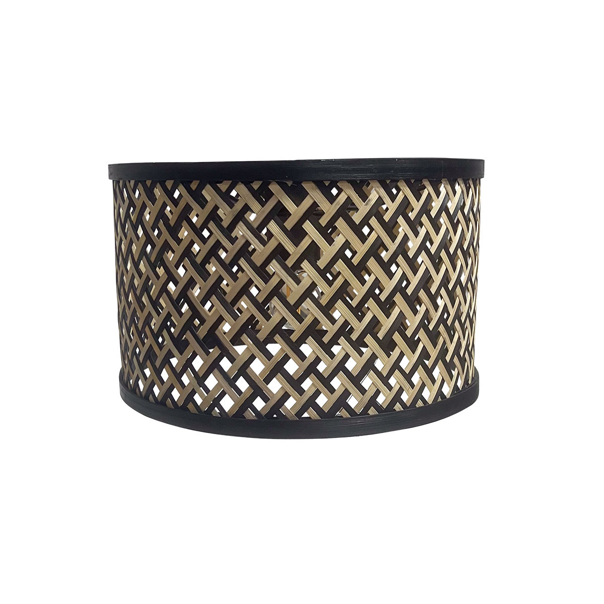 Abat-jour bohème en bambou noir Steinhauer – Image 3