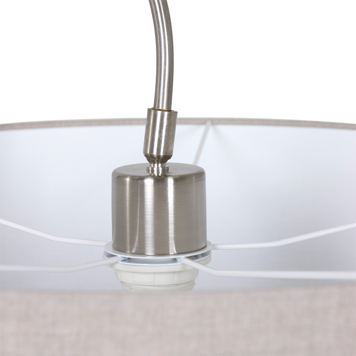 Applique abat-jour à bras long beige Steinhauer Gramineus – Image 3