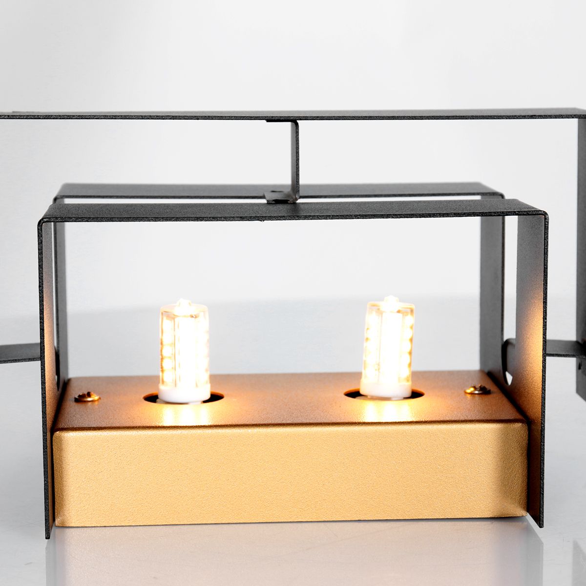 Applique allongé Steinhauer Muro noir intérieur doré – Image 14