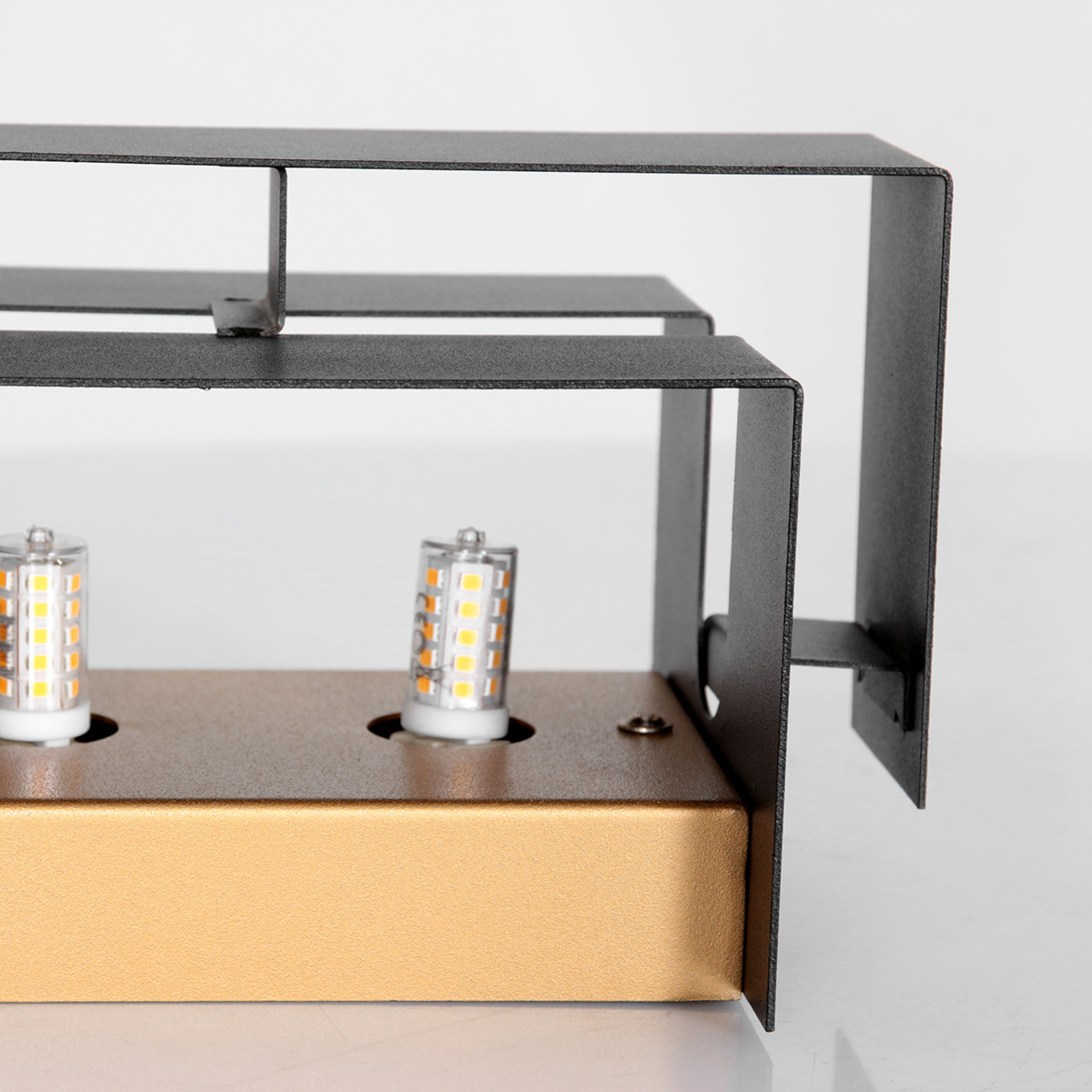 Applique allongé Steinhauer Muro noir intérieur doré – Image 6