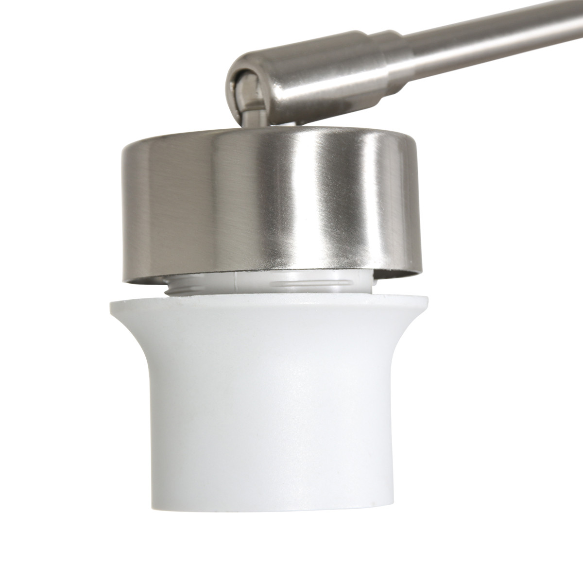 Applique avec abat-jour blanc Steinhauer Gramineus acier – Image 3