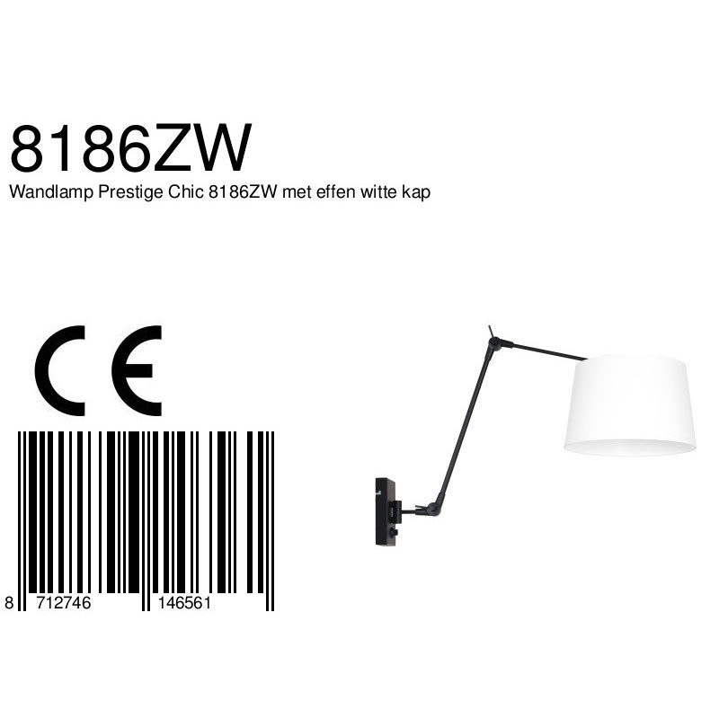 Applique bras extensible et rabattable Steinhauer Prestige Chic noir et blanc – Image 7