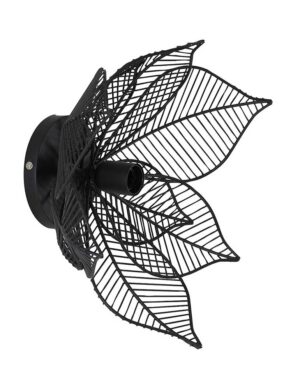 applique-feuille-noire-light-et-living-pavas-noir-3538zw