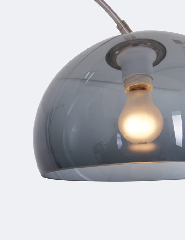 Applique grand arc Steinhauer Gramineus acier et verre fumé – Image 2