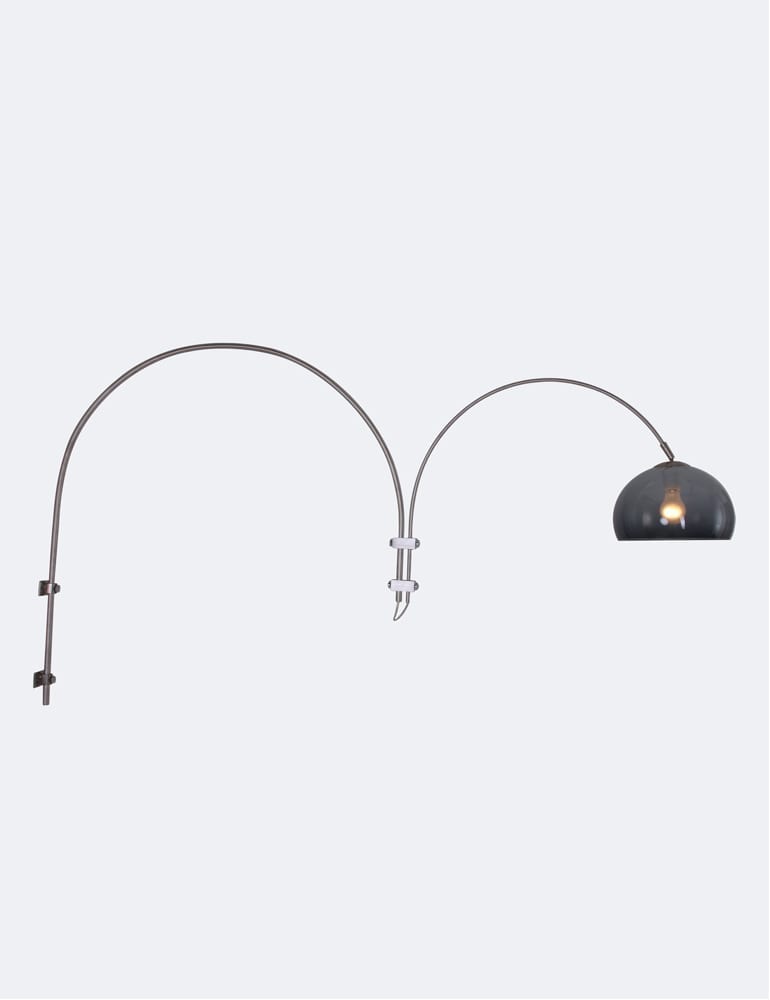 Applique grand arc Steinhauer Gramineus acier et verre fumé – Image 4