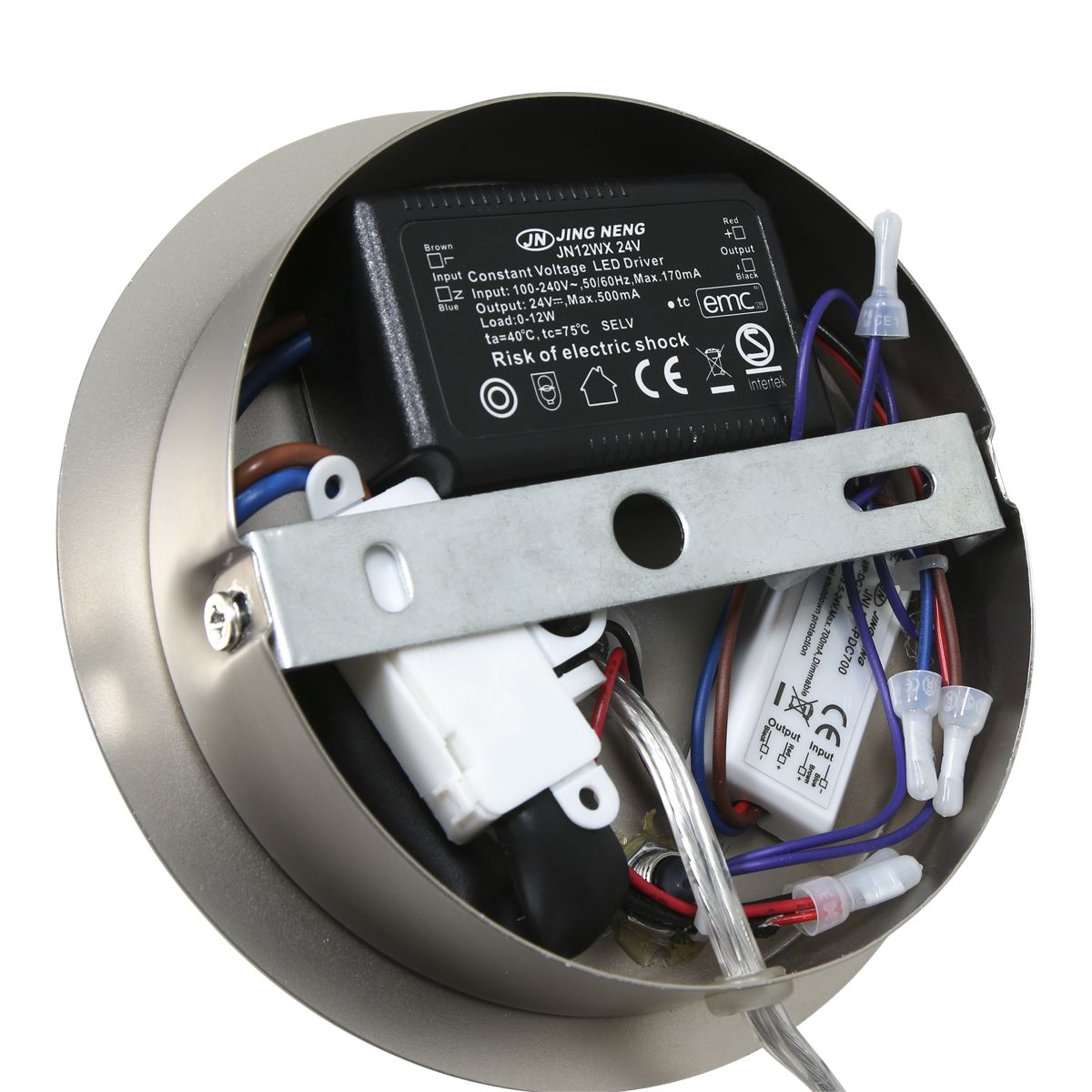 Applique murale acier avec LED inclinable en verre Steinhauer Turound – Image 17