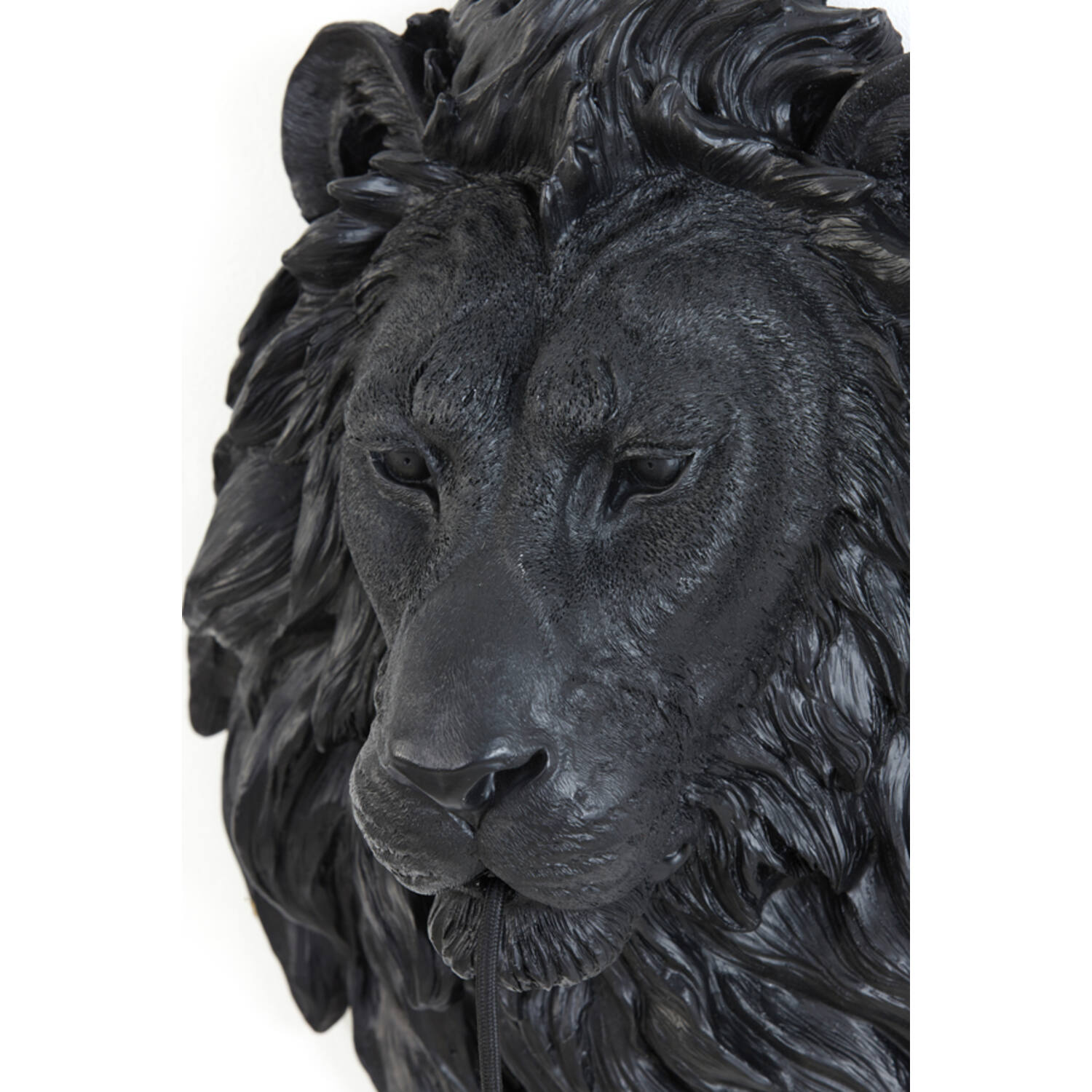 Applique murale africaine noire en forme de tête de lion Light & Living Lion – Image 4