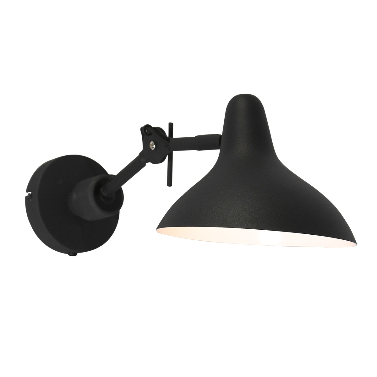Applique murale ajustable style rétro Kasket Anne Lighting noir – Image 2