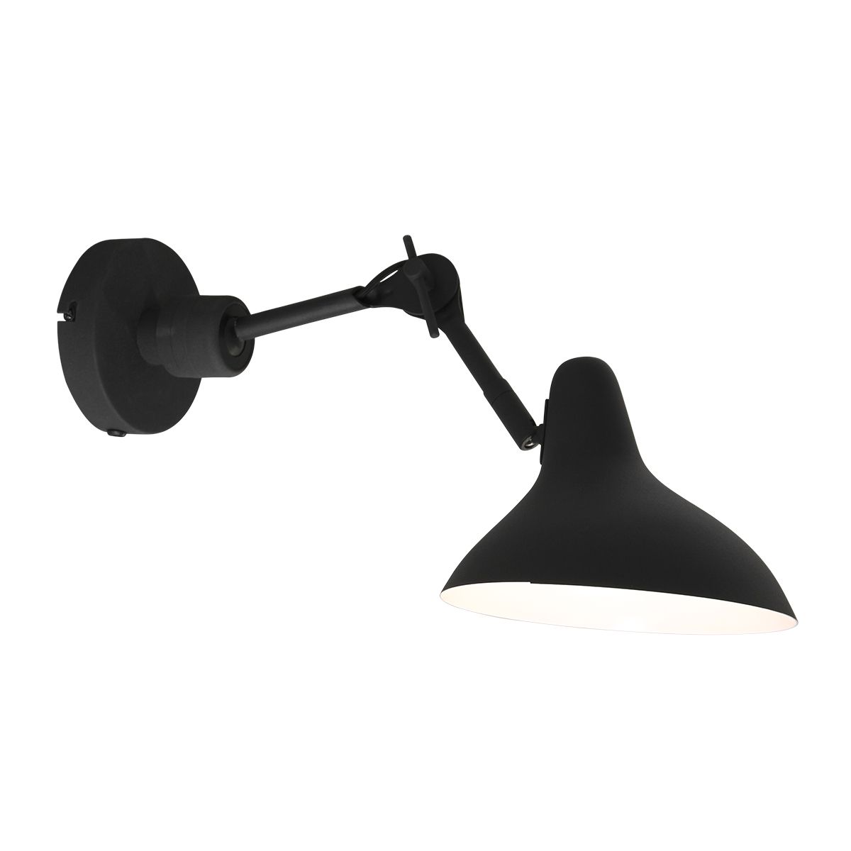 Applique murale ajustable style rétro Kasket Anne Lighting noir – Image 9