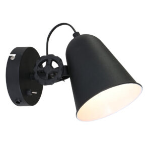 applique-murale-anne-lighting-dolphin-noire-1323zw