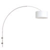 applique-murale-arc-moderne-steinhauer-sparkled-light-acier-et-blanc-8142st