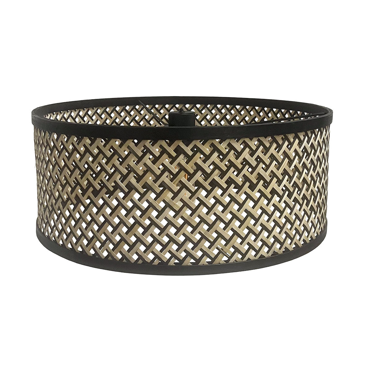 Applique murale avec abat-jour en rotin sur bras Steinhauer Elegant classy naturel et noir – Image 6