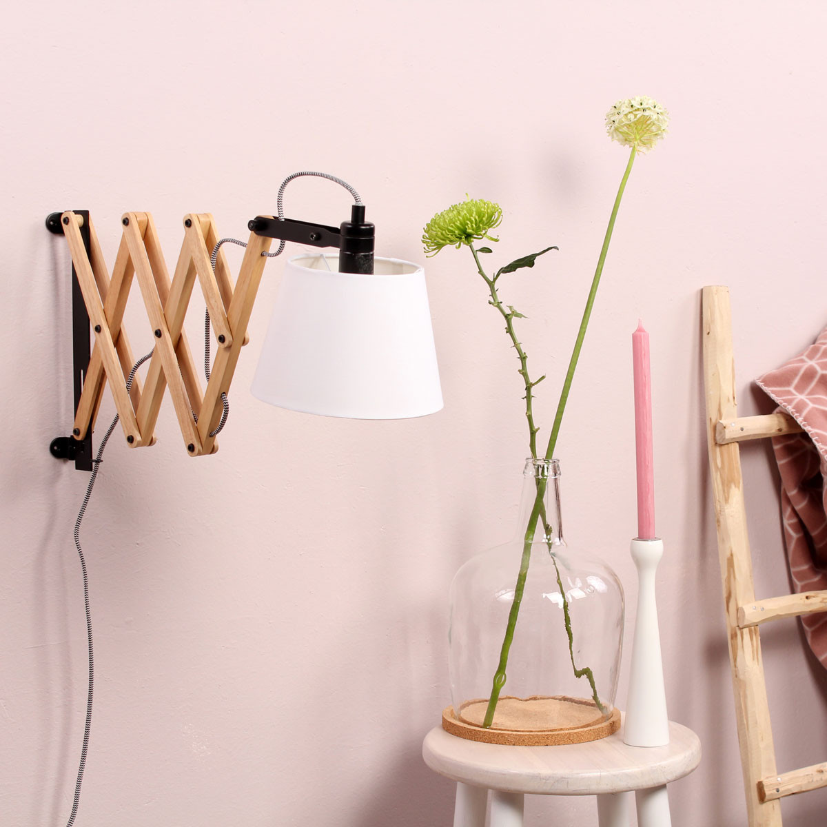 Applique murale bois accordéon Mexlite Dion – Image 4