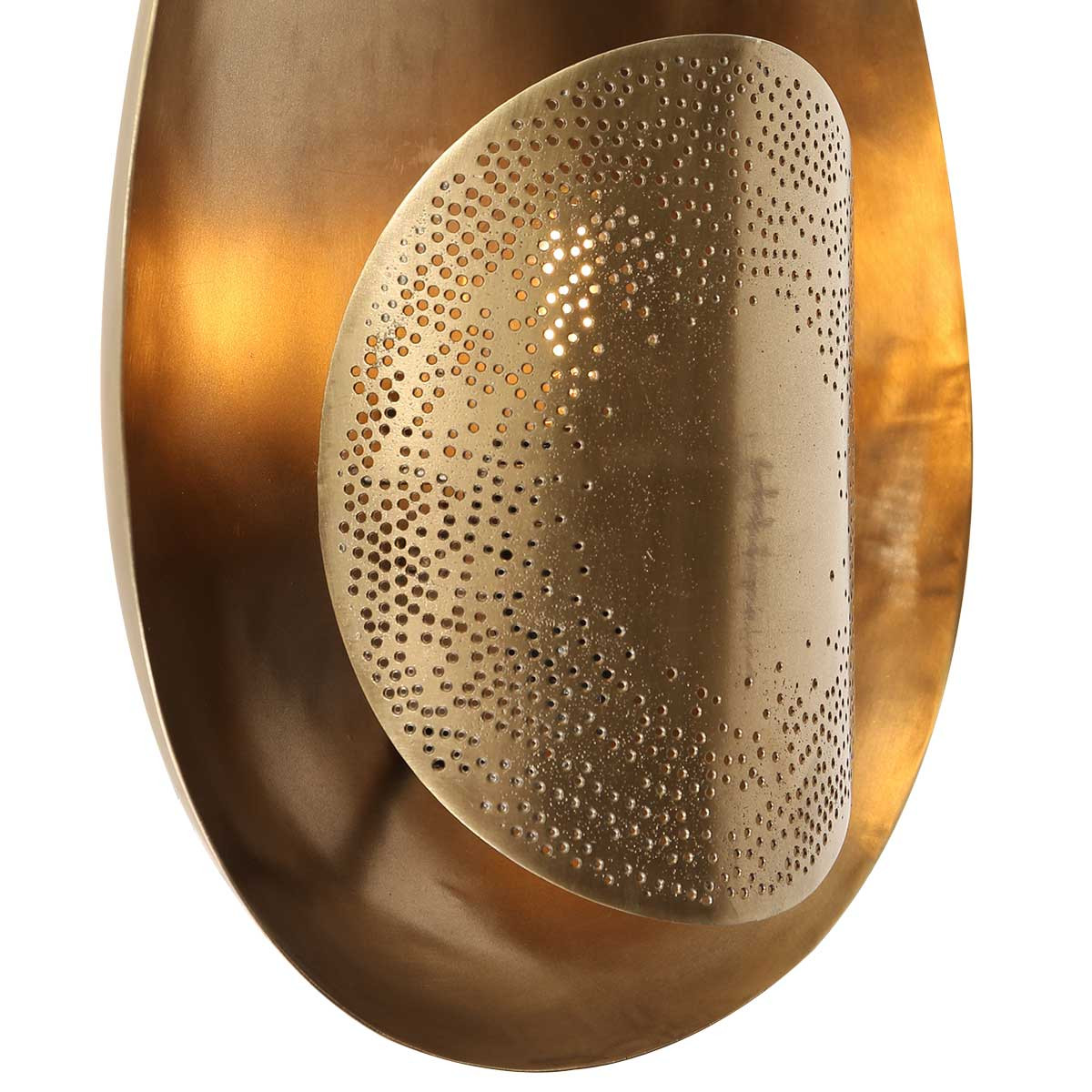 Applique murale dorée rétro en forme d'œuf Anne Light & Home Brass bronze – Image 4