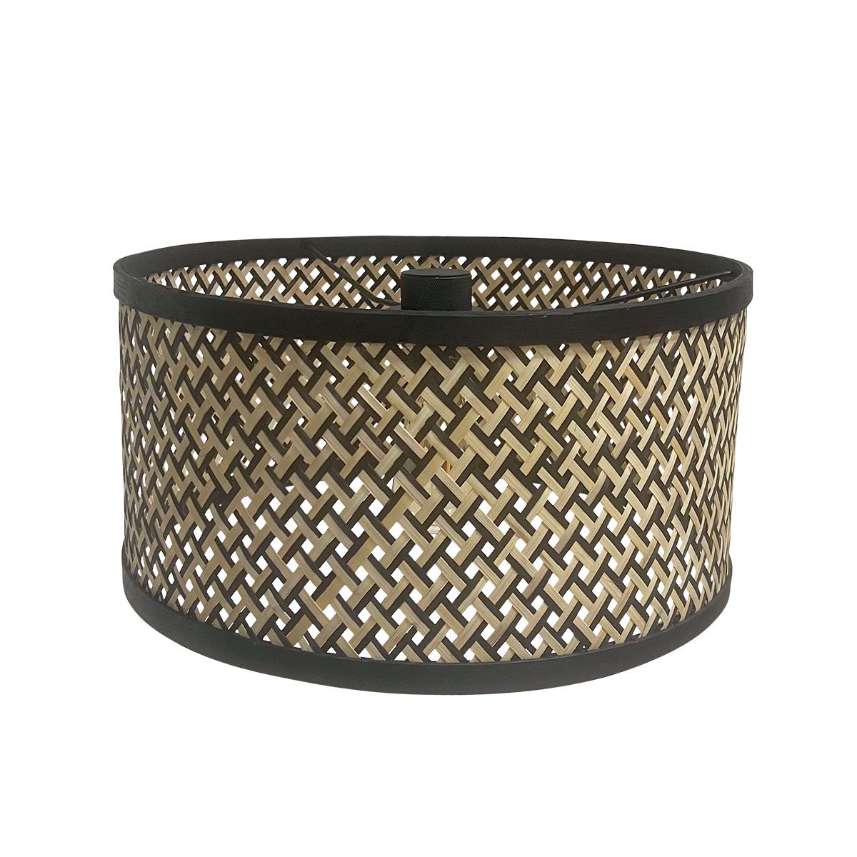 Applique murale en arc avec abat-jour en rotin Steinhauer Sparkled light naturel et noir – Image 6