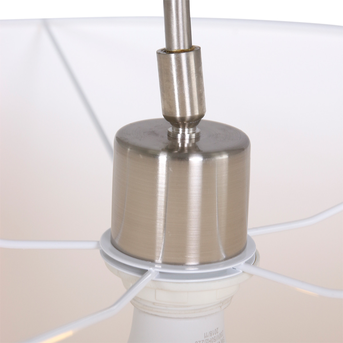 Applique murale extensible avec abat-jour blanc en acier Steinhauer Gramineus – Image 3