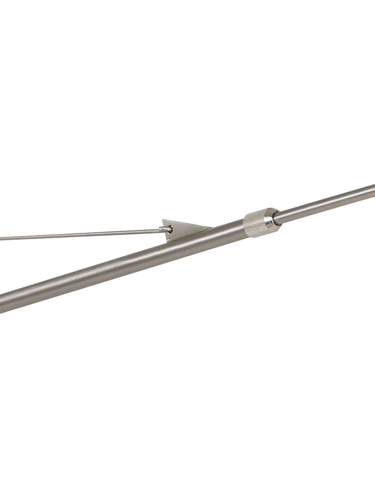 Applique murale extensible avec abat-jour en acier argenté Steinhauer Gramineus – Image 4