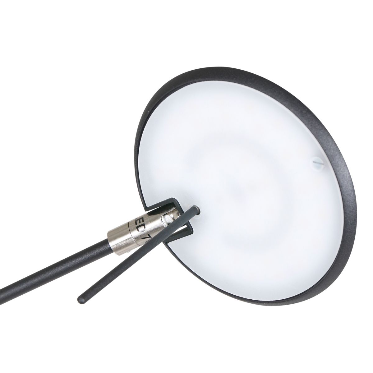 Applique murale moderne en métal et plastique noir Steinhauer Zodiac LED – Image 13