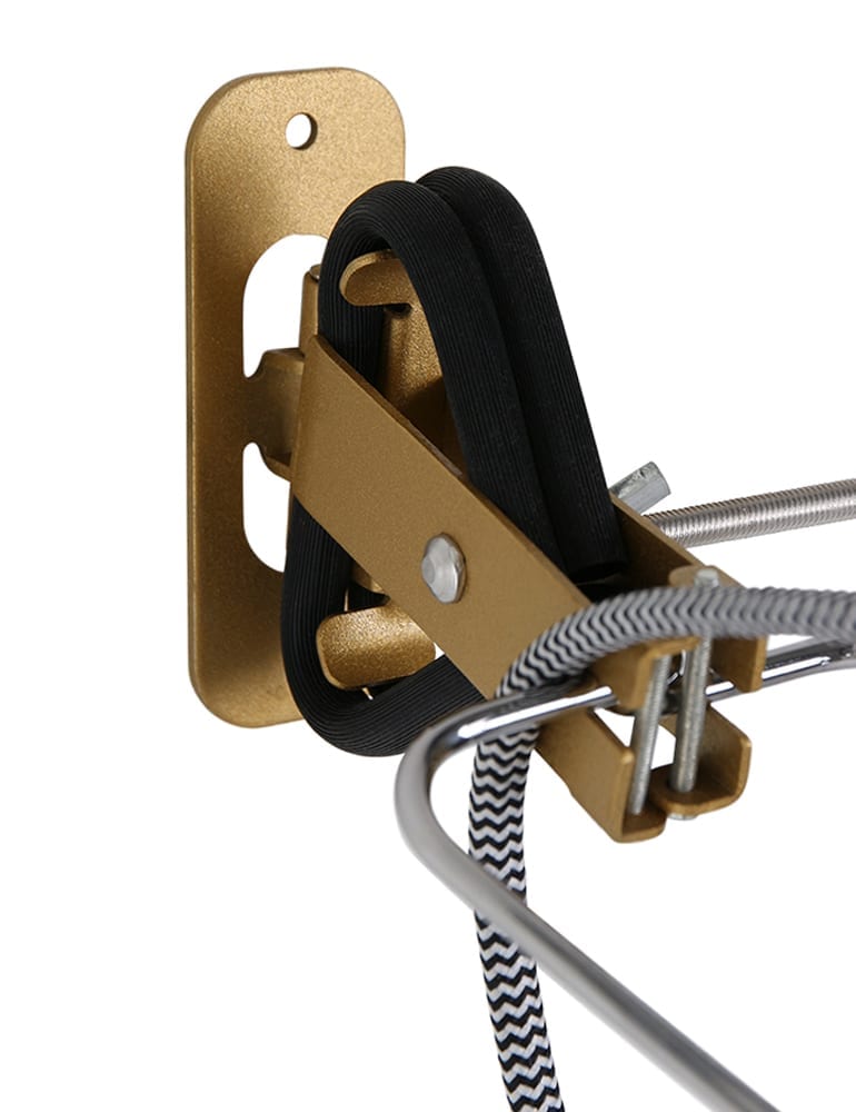 Lampe pince blanche et dorée Mexlite Nove – Image 6