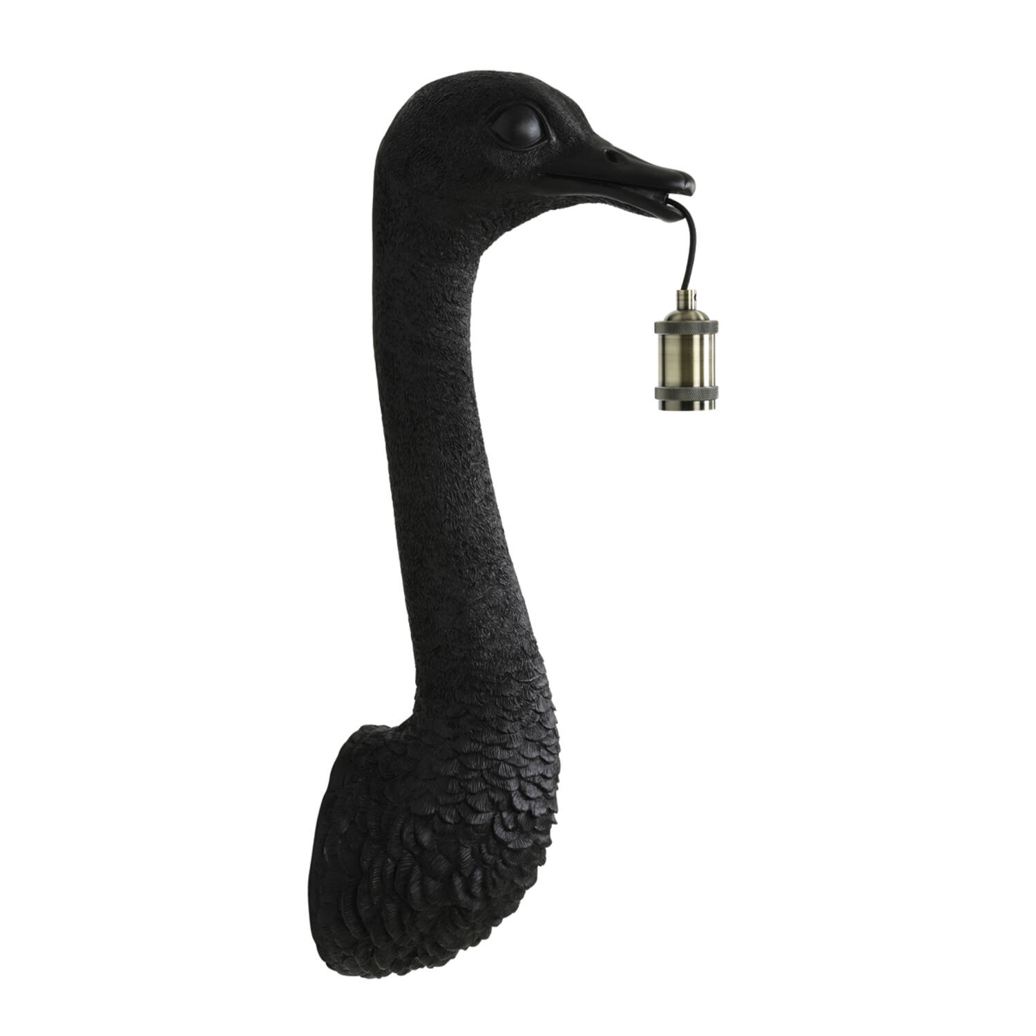 Applique murale moderne noire représentant une autruche Light & Living Ostrich – Image 2