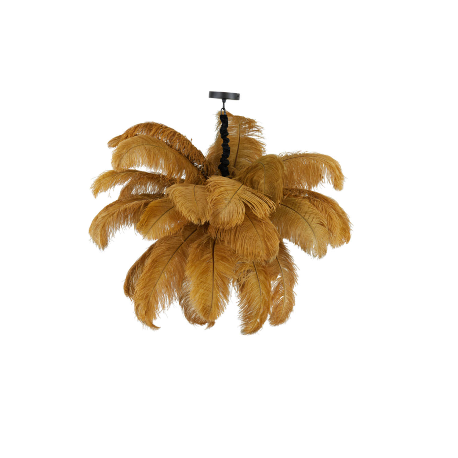 Applique murale noire rustique en forme de fleur en métal Light & Living Feather – Image 2