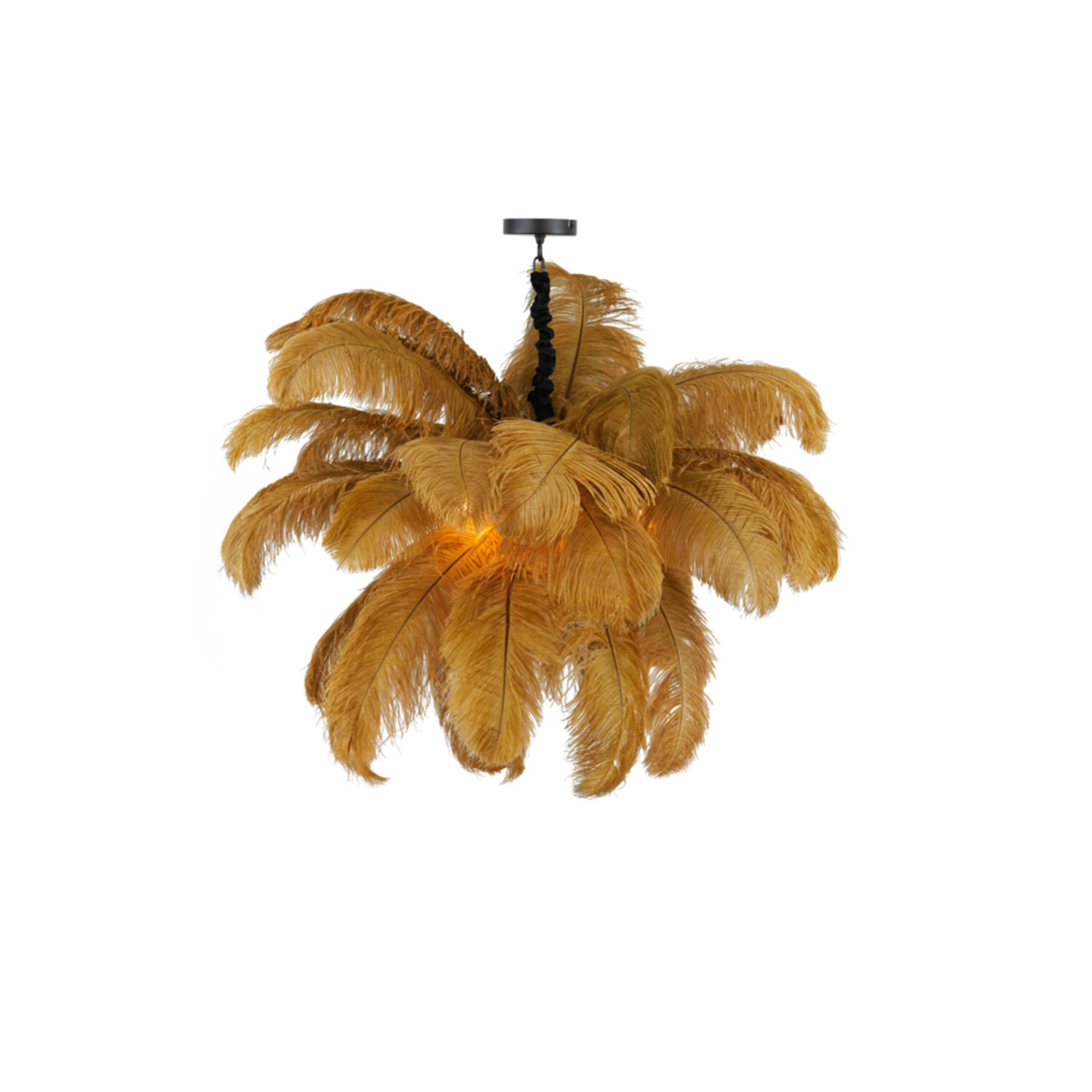 Applique murale noire rustique en forme de fleur en métal Light & Living Feather – Image 7