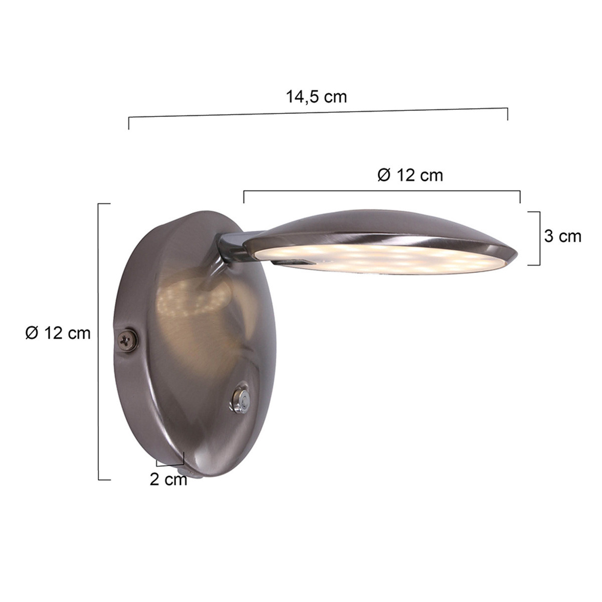 Applique murale dimmable Steinhauer Zenith LED – Image 6