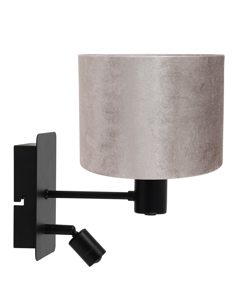 applique-noire-avec-abat-jour-argente-light-et-living-montana-8289zw