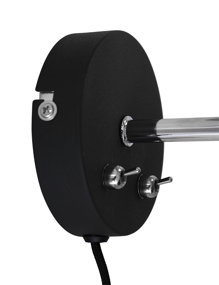 Applique noire avec éclairage supérieur et inférieur Anne Lighting Fastlåst – Image 11