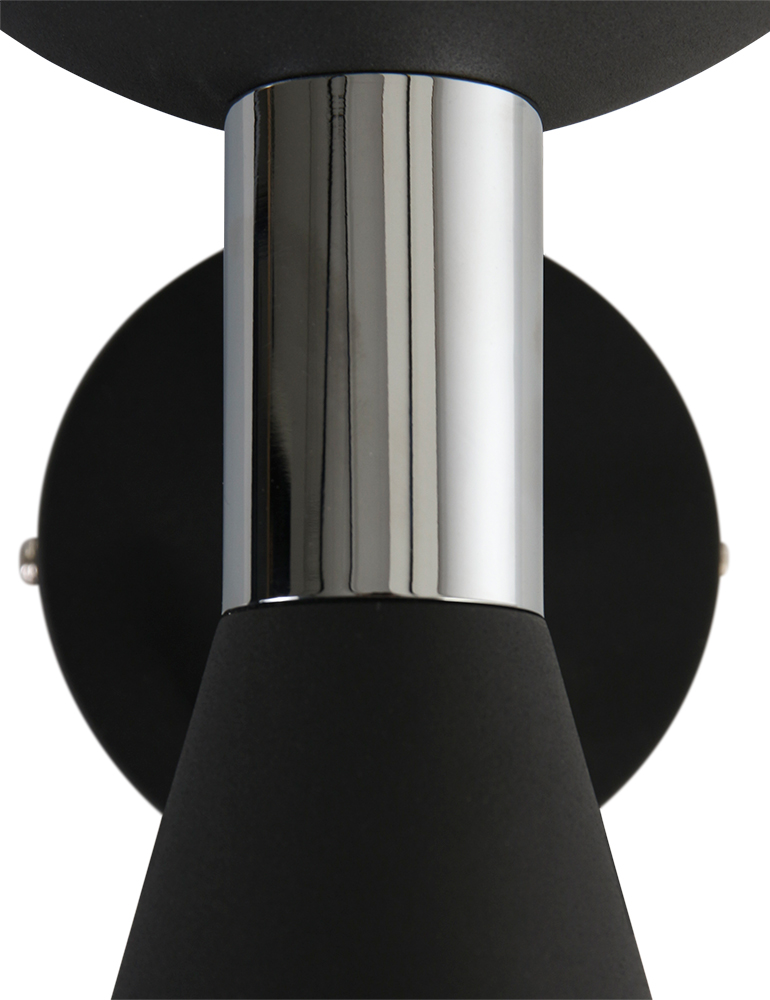 Applique noire avec éclairage supérieur et inférieur Anne Lighting Fastlåst – Image 5