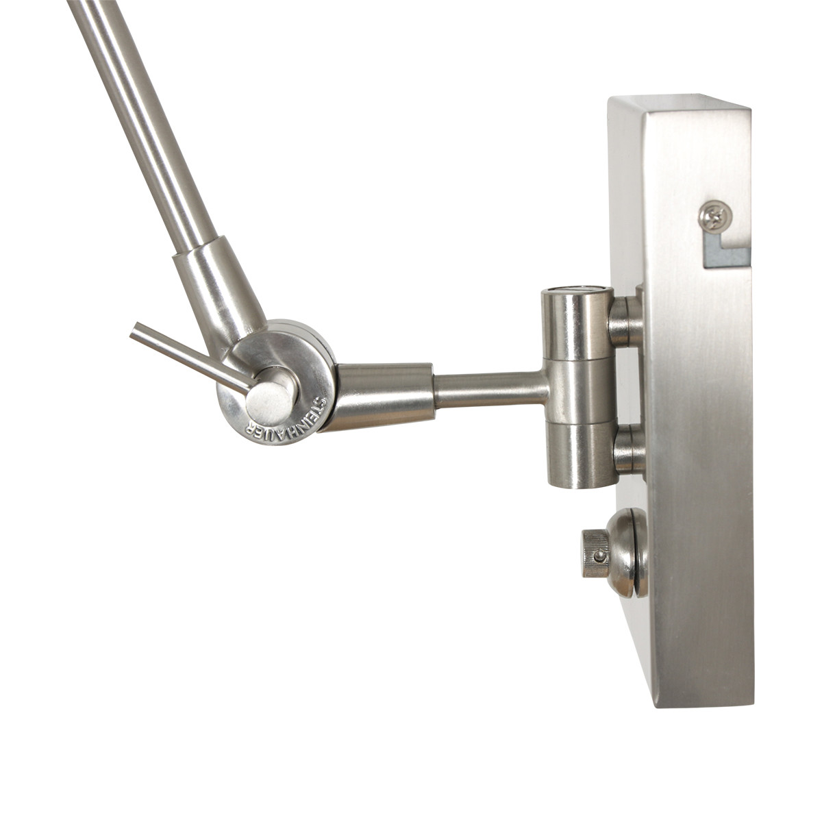 Applique orientable à abat-jour métallique Steinhauer Prestige chic acier et argent – Image 10