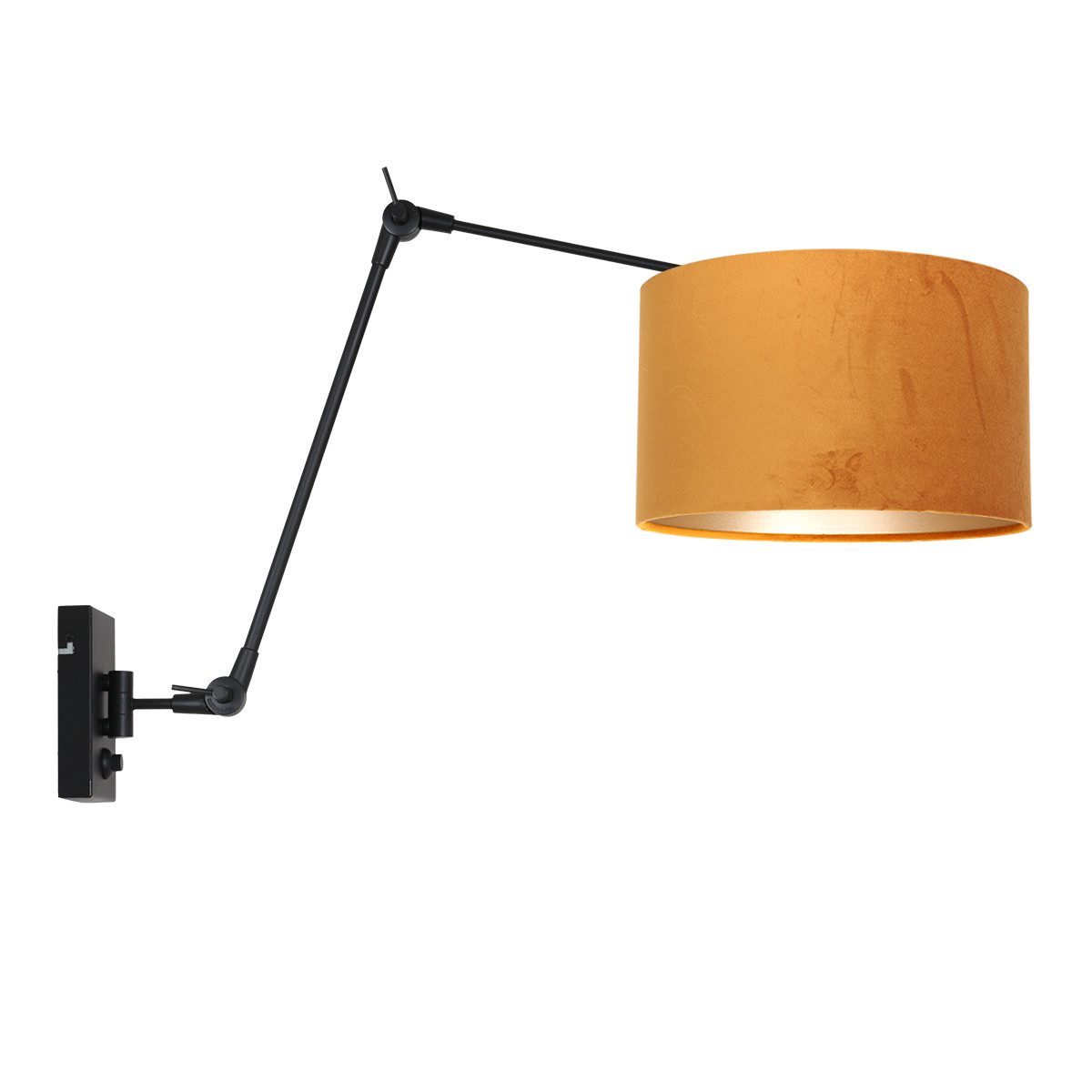 Applique orientable dimmable rouille Steinhauer Prestige chic opaque et noir – Image 2
