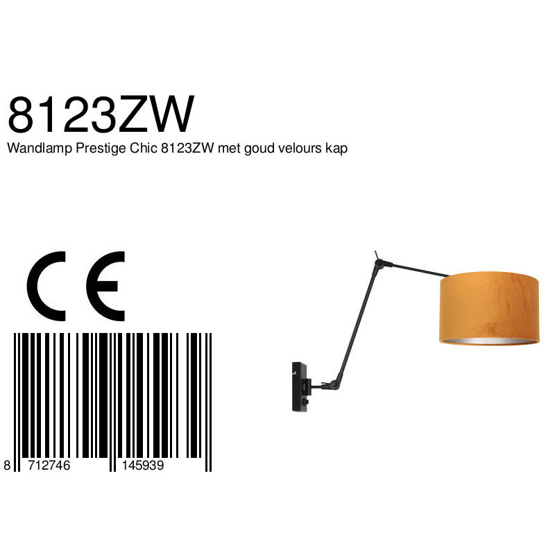 Applique orientable dimmable rouille Steinhauer Prestige chic opaque et noir – Image 7