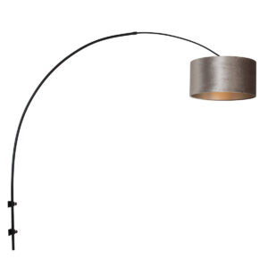 Alternative view of Applique profonde avec abat-jour en velours Steinhauer Sparkled Light noir et argent