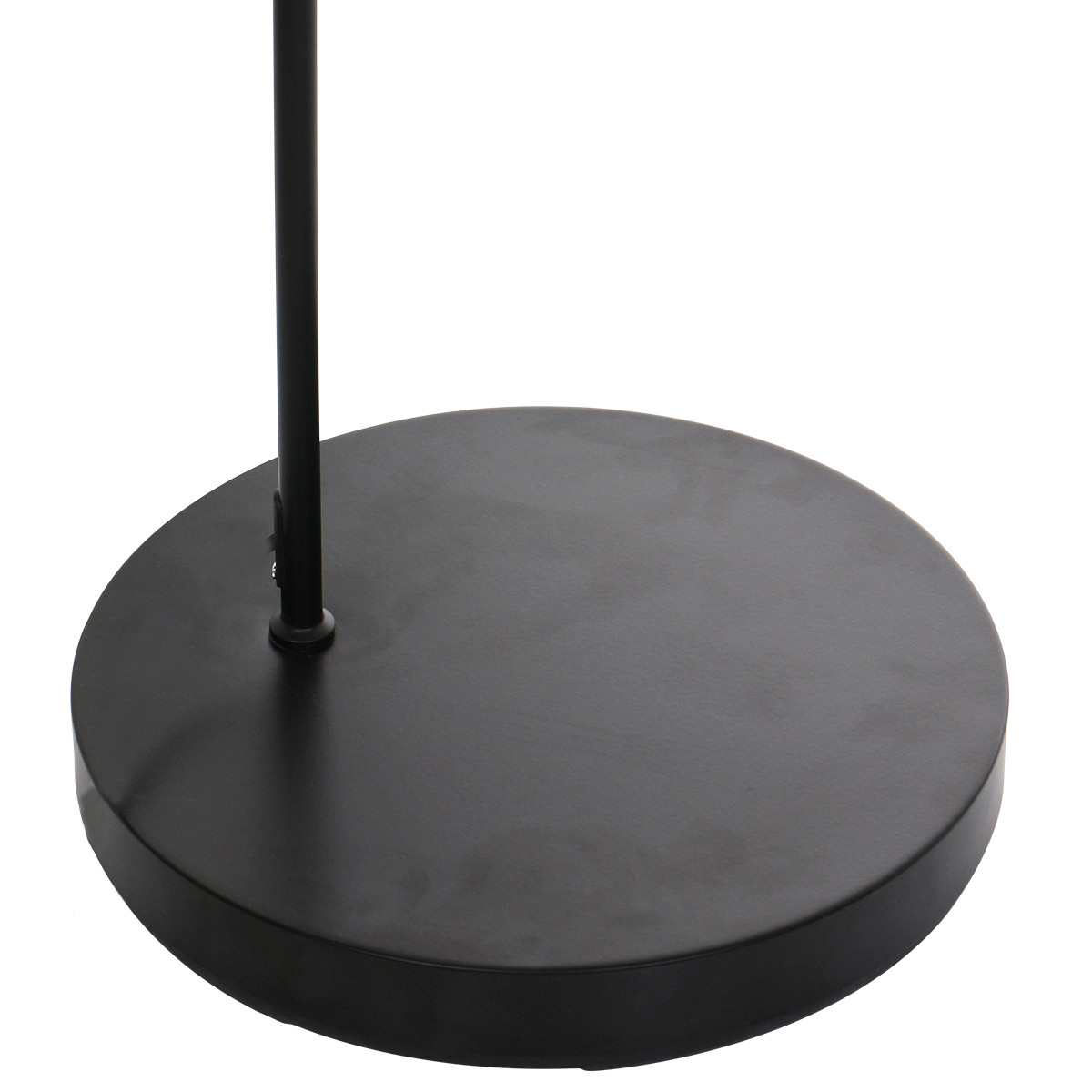 Lampadaire arc noir avec abat-jour naturel Mexlite Solva – Image 4